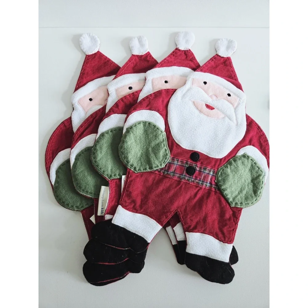 (10) POTTERY BARN Kids Set Placemats Winter Christmas Holiday Novelty Weinachten